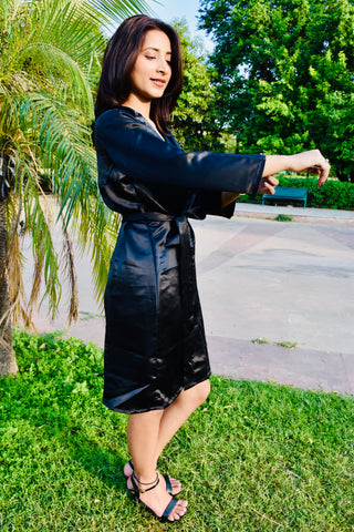 Midnight Charm Kimono Dress