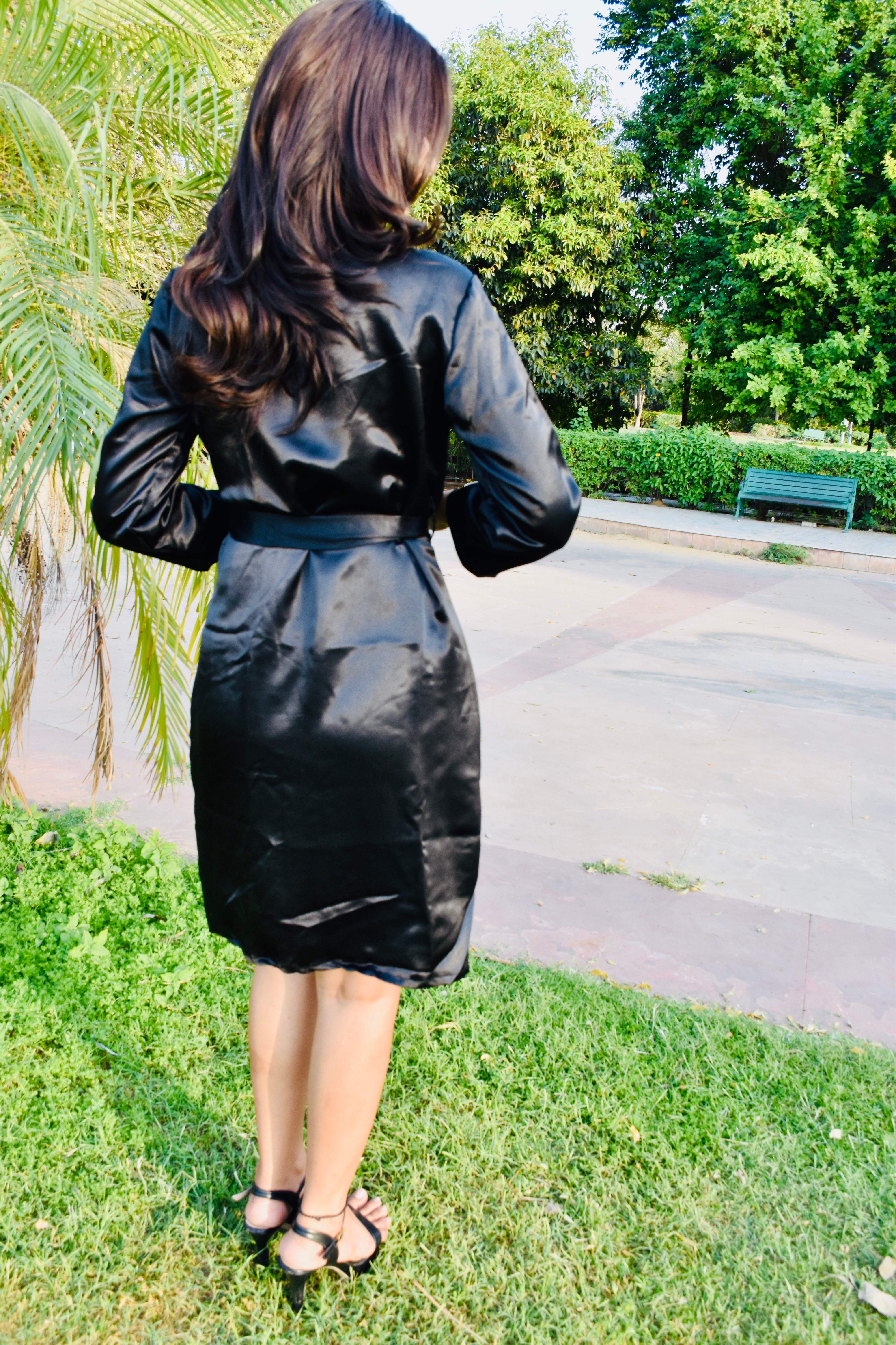 Midnight Charm Kimono Dress