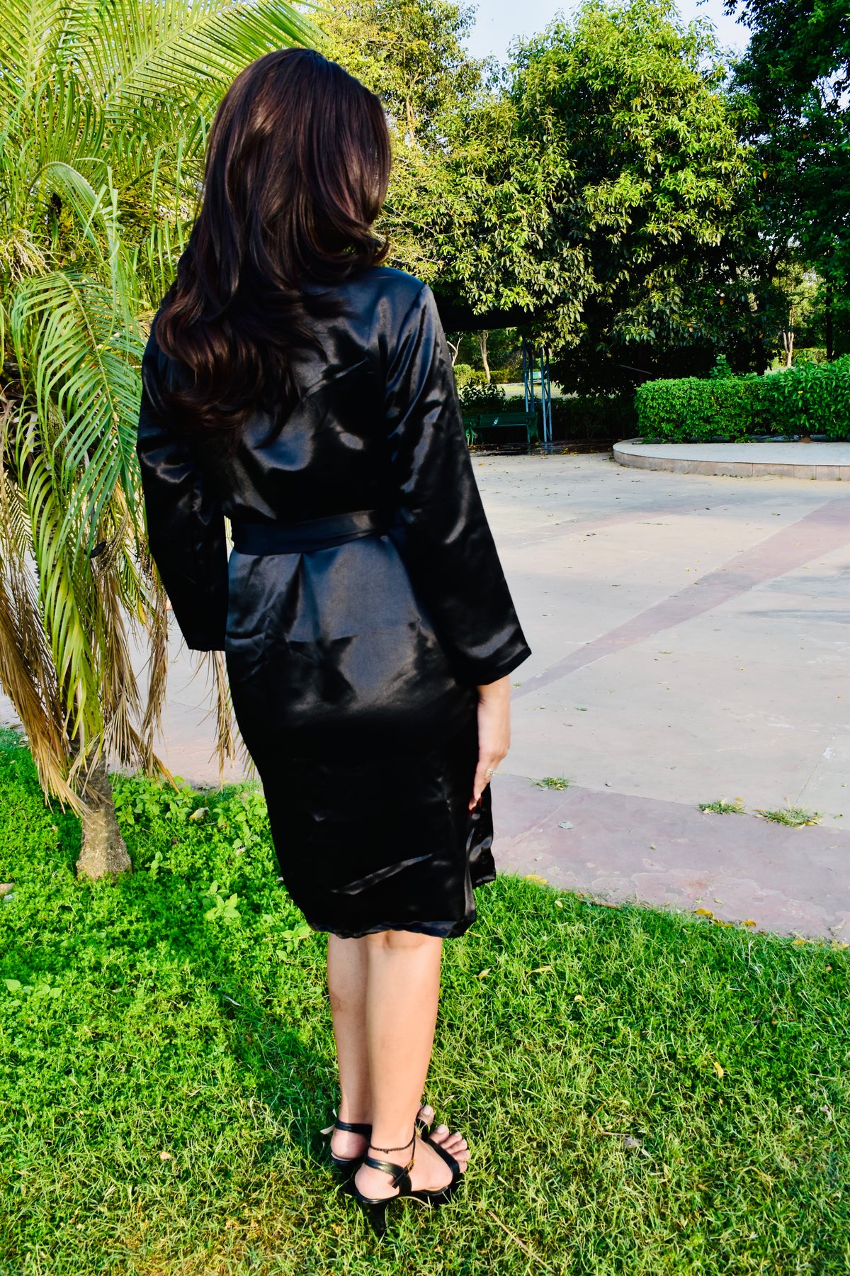 Midnight Charm Kimono Dress