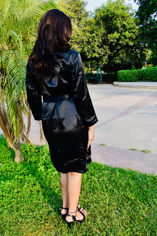 Midnight Charm Kimono Dress