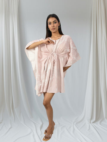 Blush Drift Kaftan Dress