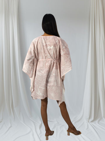 Blush Drift Kaftan Dress