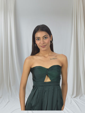 Mocha Glaze Satin Dress
