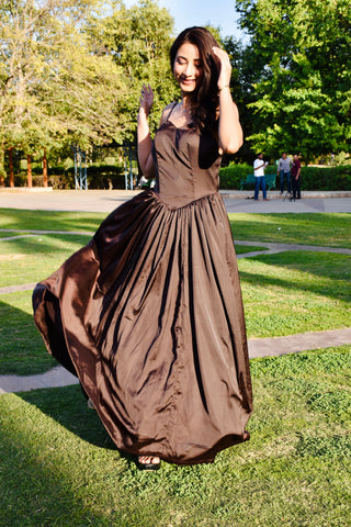 Midnight Luxe Satin Gown