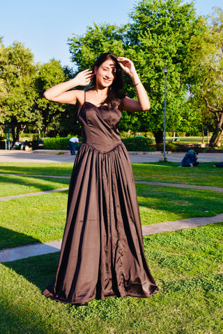 Midnight Luxe Satin Gown