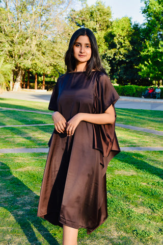 Midnight Breeze Satin Kaftan