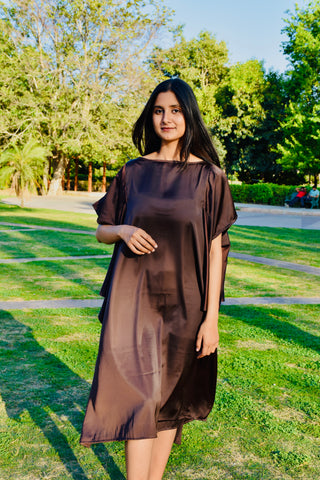 Midnight Breeze Satin Kaftan