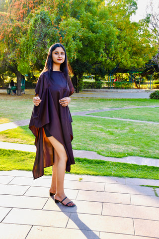 Midnight Breeze Satin Kaftan