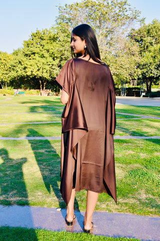 Midnight Breeze Satin Kaftan