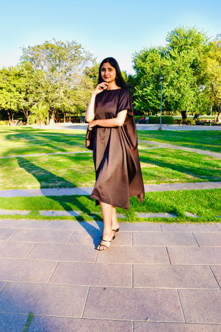 Midnight Breeze Satin Kaftan