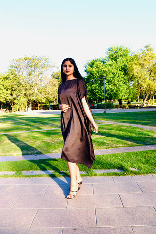 Midnight Breeze Satin Kaftan