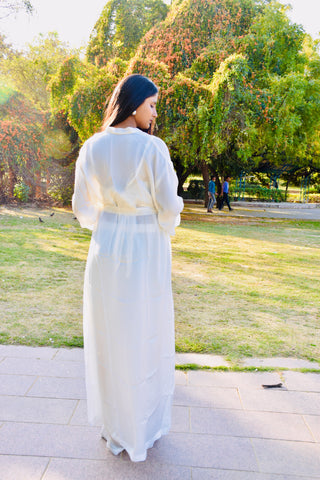 Satin Elegance Maxi Dress