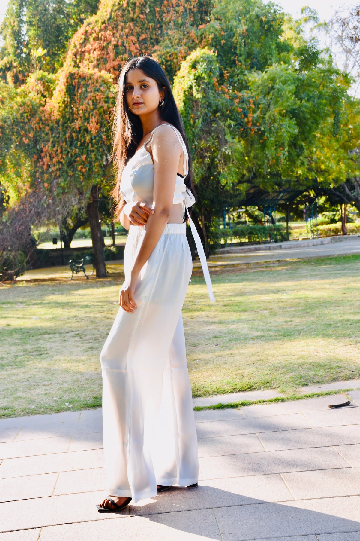 Ivory Luxe Satin Co-ord