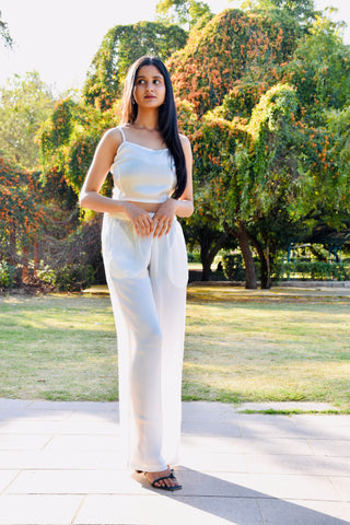 Ivory Luxe Satin Co-ord