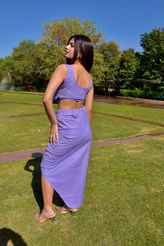 Violet Shine Cotton Co-ord