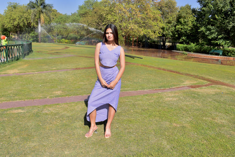 Violet Shine Cotton Co-ord