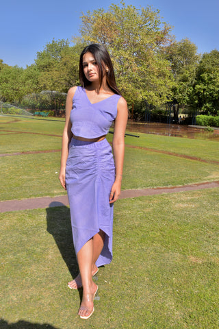 Violet Shine Cotton Co-ord