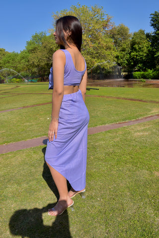 Violet Shine Cotton Co-ord