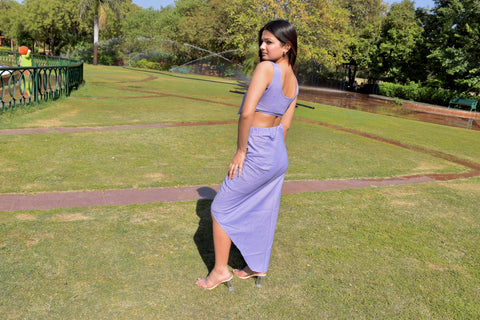 Violet Shine Cotton Co-ord